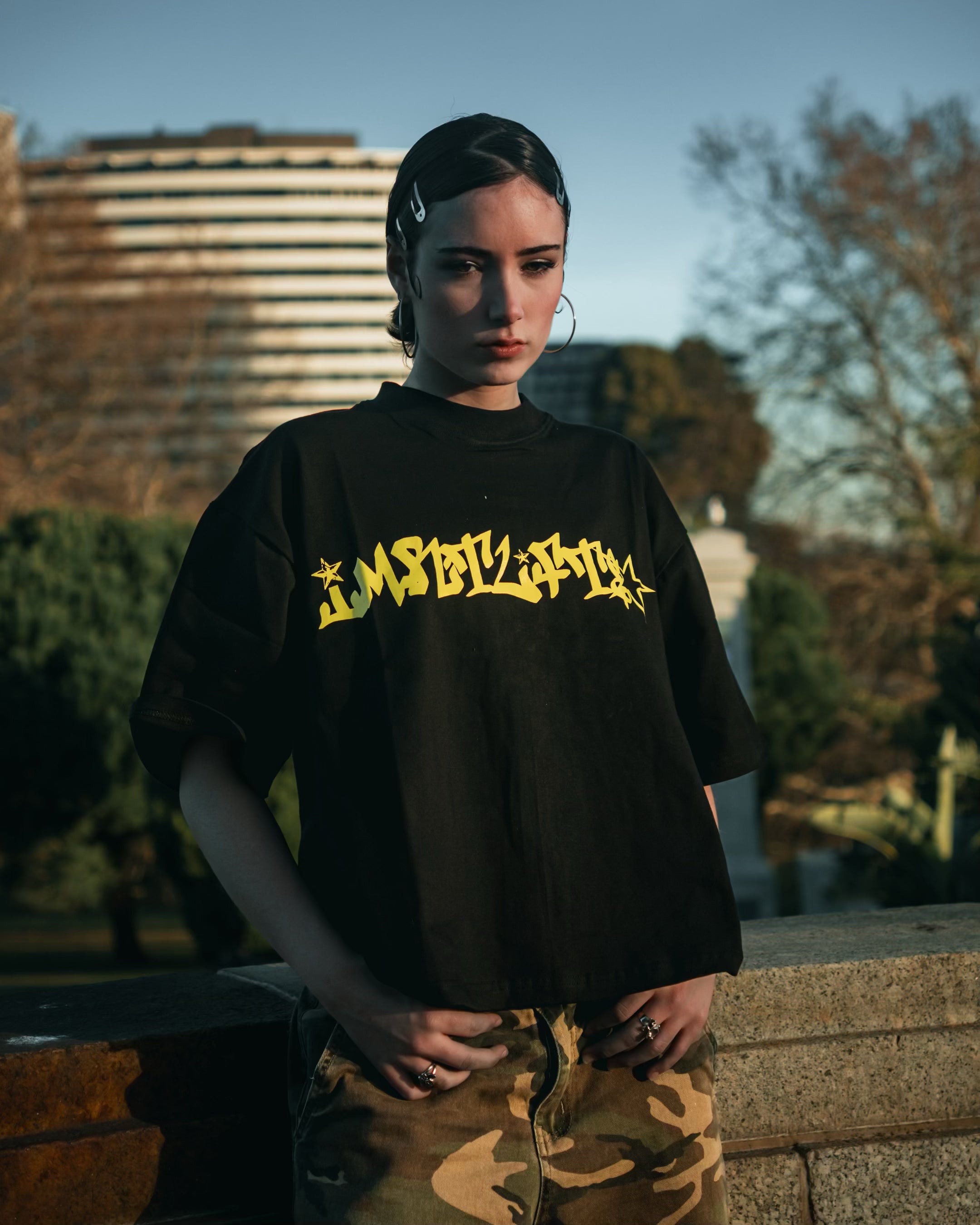 IF MUSTARD BASE LOGO TEE